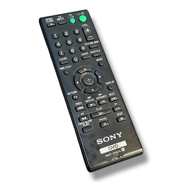 Sony RMT-D197A DVP-SR200P DVP-NS710H/B DVD Player Remote Control - Picture 11 of 11